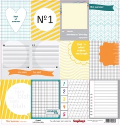 Double-sided sheet of paper Scrapberry's This summer 