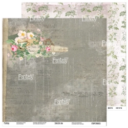 Двусторонний лист бумаги FANTASY коллекция "Винтажная рапсодия - 5", размер 30*30 см, 190 гр