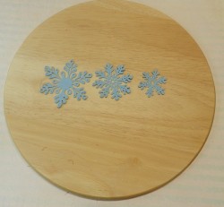 Cutting snowflakes 3 pcs. matte designer paper 240 gr.