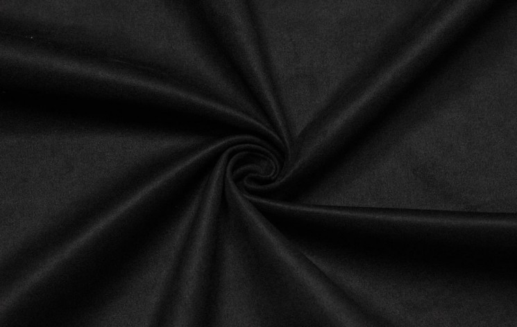 Double-sided suede "Black", size 50x70 cm 