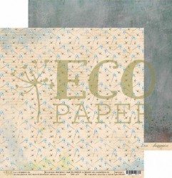 Double-sided sheet of paper EcoPaper Grandmother's garden 