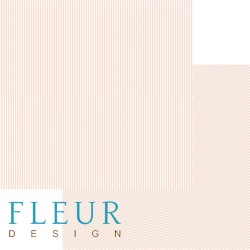 Двусторонний лист бумаги Fleur Design Чисто и просто Базовая "Абрикосовый", размер 30,5х30,5 см, 190 гр/м2