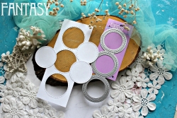 Нож для вырубки Fantasy фоновый "Большие круги" размер 5см