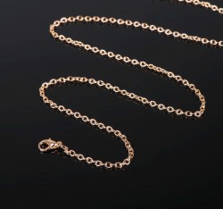 Chain with carabiner, color gold, length 50 cm, size 0.1 x 0.1 cm