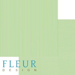 Двусторонний лист бумаги Fleur Design Чисто и просто Базовая "Светлая зелень", размер 30,5х30,5 см, 190 гр/м2