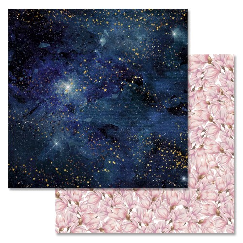 Double-sided sheet of ScrapMania paper " Secrets of the universe. Milky Way", size 30x30 cm, 180 g/m2