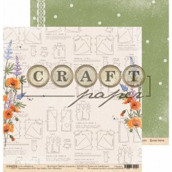 Двусторонний лист бумаги CraftPaper Цветик-семицветик "Модница" размер 30,5*30,5см, 190гр