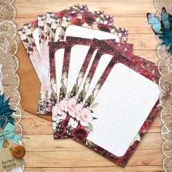 Набор листов А6 в конверте "Марсала. Журналинг", 12 листов (ScrapMania)