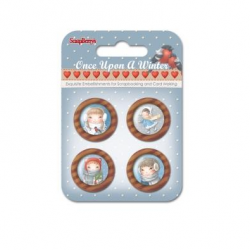 Scrapberry's wooden buttons set 