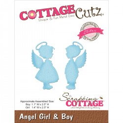 Нож для вырубки "Angel Girl&Boy" CottageCutz, размер 6,8Х7,7 см