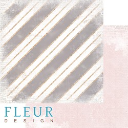 Двусторонний лист бумаги Fleur Design Сладкие праздники "Горячее какао", размер 30,5х30,5 см, 190 гр/м2