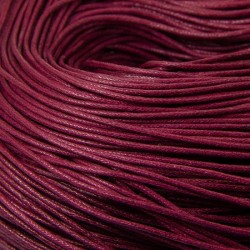 Waxed cord 1 mm, Cherry color, cut 1 m