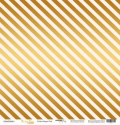 Односторонний лист бумаги с золотым тиснением ScrapМир Every Day Gold "Golden Stripes Pink" размер 30*30см, 190гр
