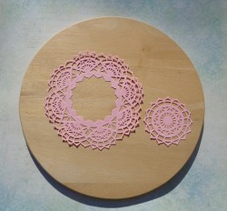 Cutting napkin pink matte designer paper 160 gr. 