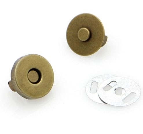 Magnetic clasp (buttons) "Bronze", 1.8 cm, 1 piece