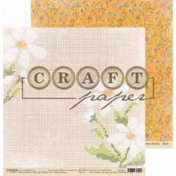 Double-sided sheet of paper CraftPaper Flower-semitsvetik 
