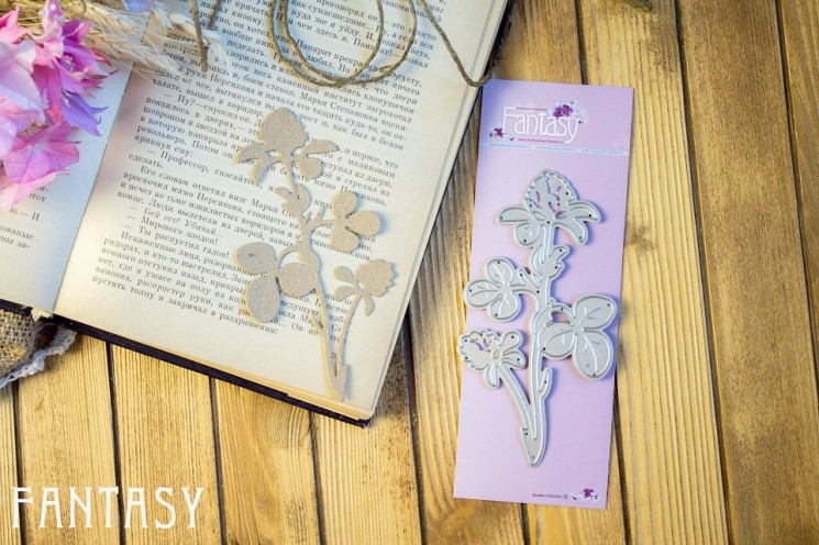 Нож для вырубки Fantasy луговые травы "Клевер луговой", размер 6,1Х11,8 см