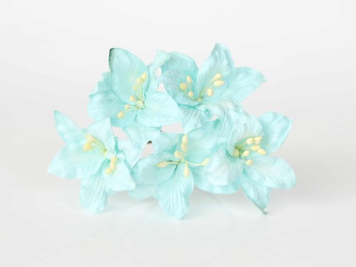 Lilies "Turquoise" size 2x2. 5 cm 5 pcs