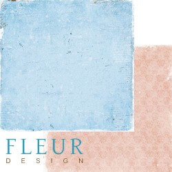 Двусторонний лист бумаги Fleur Design Забытое лето "Лесное озеро", размер 30,5х30,5 см, 190 гр/м2