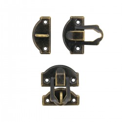 Decorative lock for caskets and blanks, bronze, 1 piece, size 30X28 mm