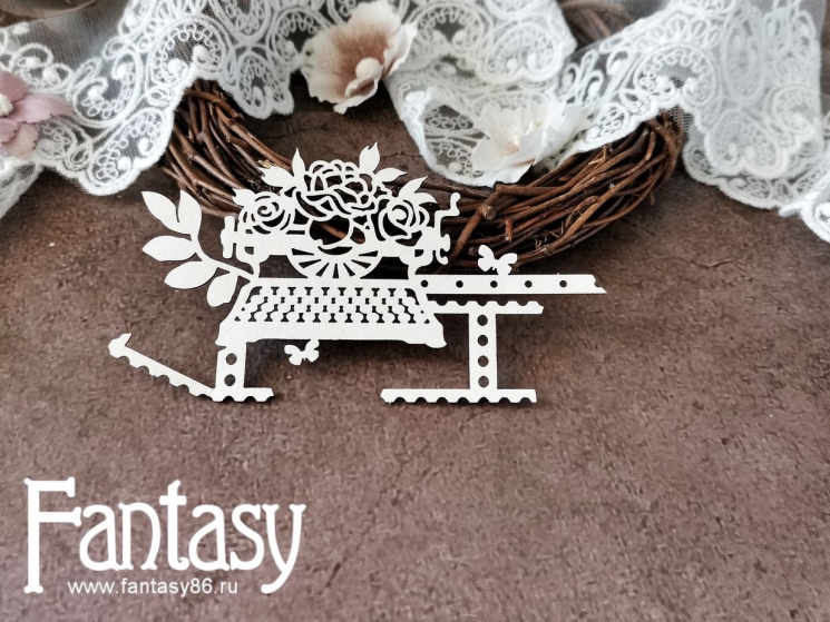 Чипборд Fantasy "Печатная машинка 3546", размер 6,2*11,3 см