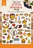 Set of die-cuts Fabrika Decoru collection "Autumn botanical diary" 56 pcs, 250 gr/m2