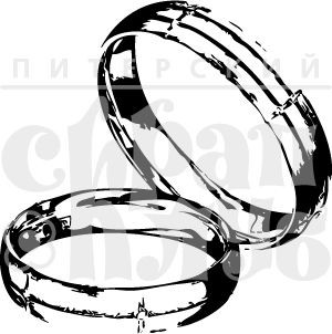 Photopolymer stamp "RINGS", size 2. 4x2. 4cm