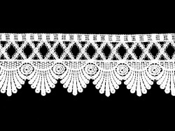 White lace, width 9 cm, cut 50 cm