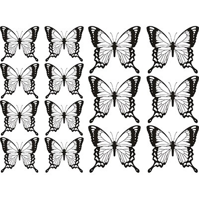 Летающие бабочки в открытку