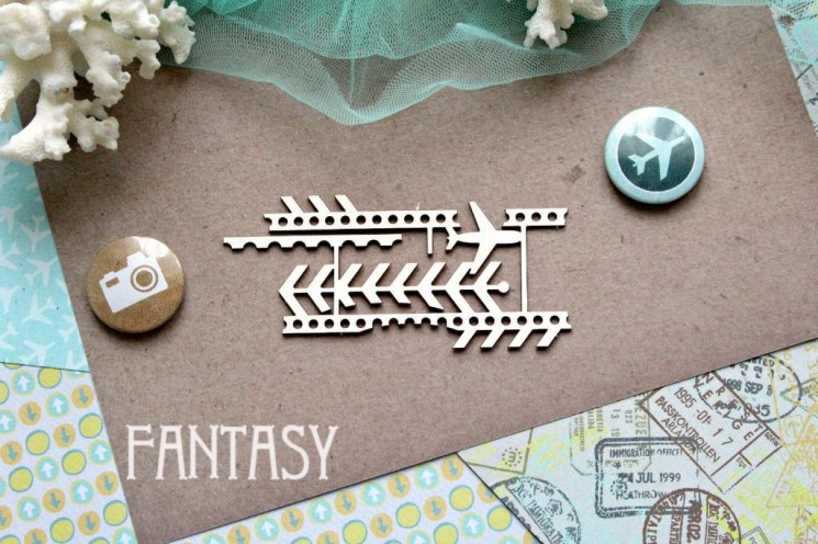 Chipboard Fantasy "Journey 859" size 9.1*4.2 cm