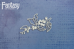 Чипборд Fantasy «Веточка с ягодками 3326» размер 4,8*7,9 см