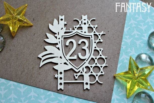 Chipboard Fantasy "Ornament from February 23, 1144" size 6.5*7.5 cm