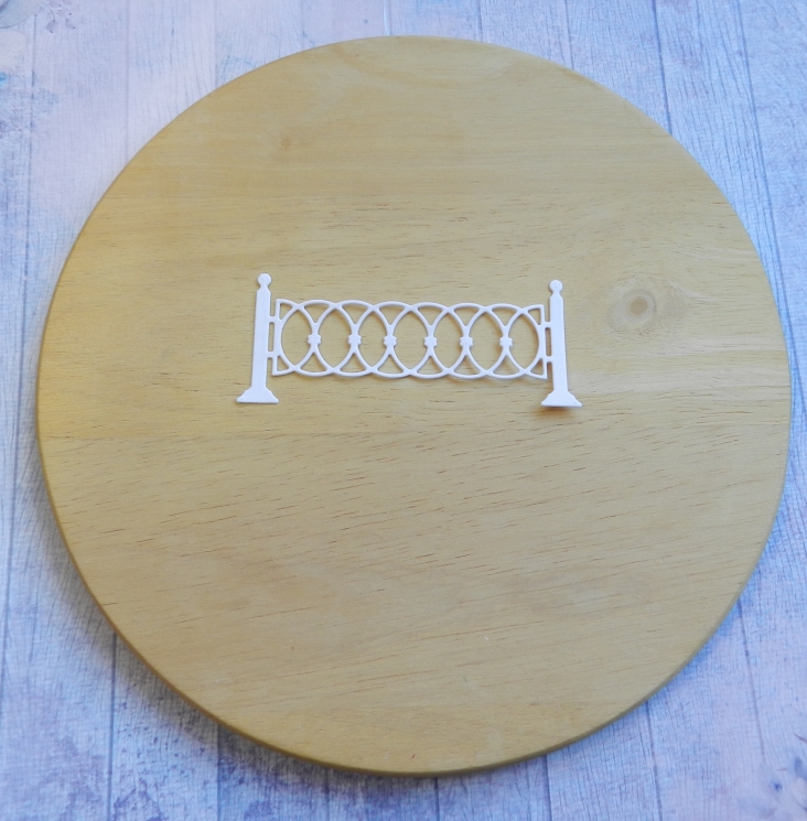 Вырубка Забор №2 белая бумага кардсток 290 гр.