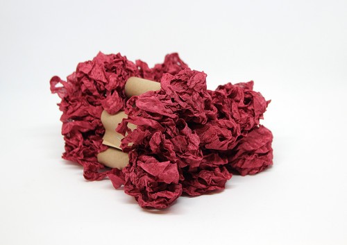 Shabby ribbon "Evening rose", width 1.5 cm, length 1 m