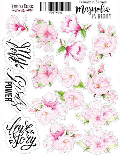 Fabrika Decoru "Magnolia in bloom 035" sticker set"