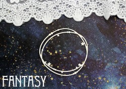 Чипборд Fantasy "Рамка со звездами 1441" размер 8.2*8 см