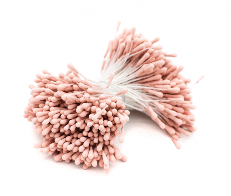 Тычинки двусторонние "Астра" 0,3х6 см, пыльно-розовые