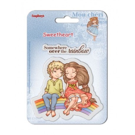 Scrapberry's "He and She 4" stamp set (ENG), size 10. 5x10. 5 cm