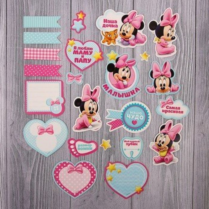 Set of decorative elements ArtUzor "Minnie Mouse Baby" 24 elements