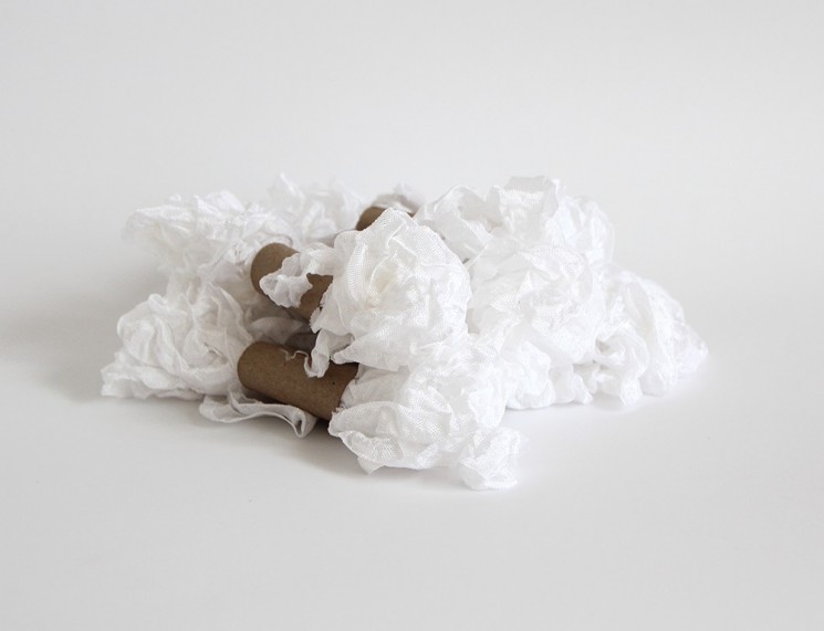 Shabby ribbon "Pure white", width 1.5 cm, length 1 m