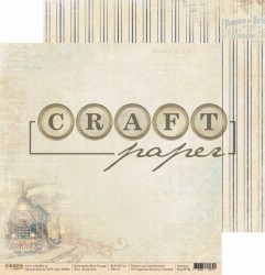 Double-sided sheet of paper CraftPaper Bon Voyage 