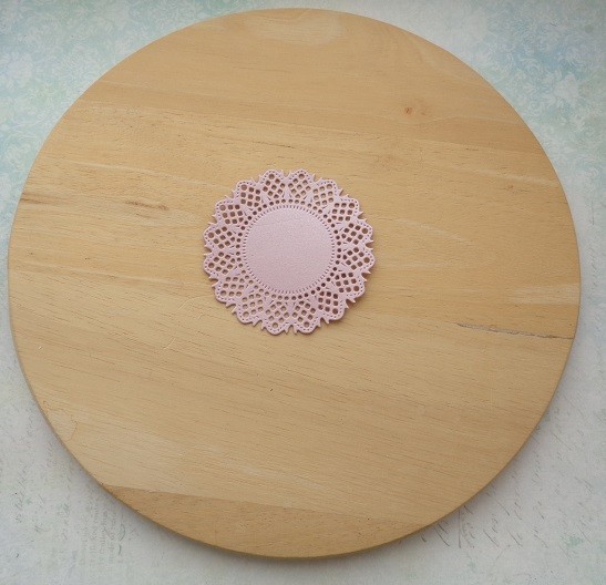 Cutting napkin "Rogushka" cloudy pink designer paper mother of pearl 290 gr. 