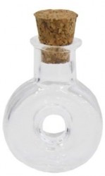 Glass bottle with a stopper 1 piece, size 1. 9x2. 4 cm