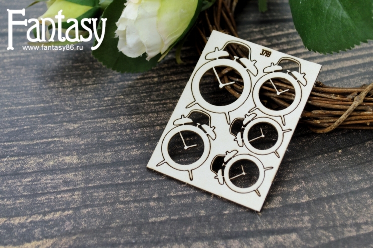 Чипборд Fantasy "Часы 3799 " размер от 1,7*2,5 см до 3*4 см