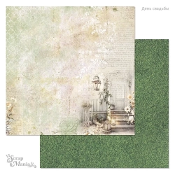 Двусторонний лист "День свадьбы. Свет моей души", размер 30*30 см, 180гр (ScrapMania)