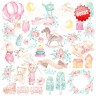 Set of double-sided paper for Decor "Dreamy baby girl", 10 sheets, size 20x20 cm, 200 gr/m2