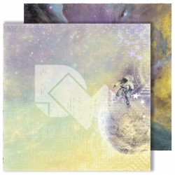 Двусторонний лист бумаги Dream Light Studio Reach for the stars "Nebula", размер 30,48Х30,48 см, 250 г/м2