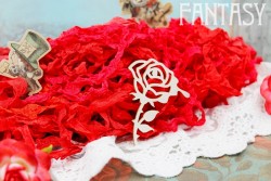 Чипборд Fantasy "Роза 1842" размер 6*5см