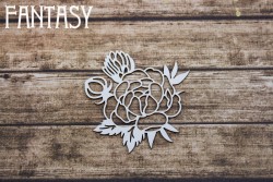 Чипборд Fantasy "Цветок розы 2210" размер 5,9*6 см