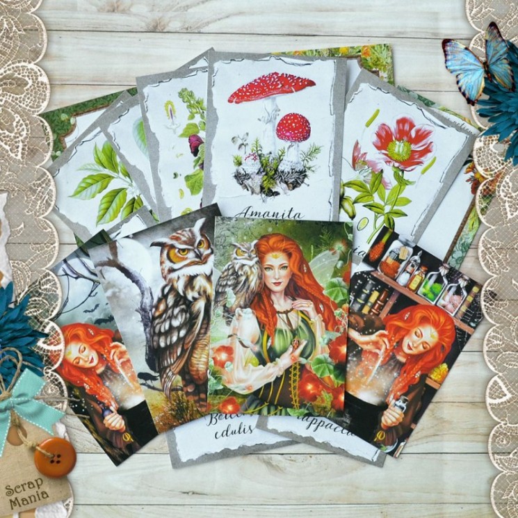 Набор карточек ScrapMania "Ворожея", 16 шт